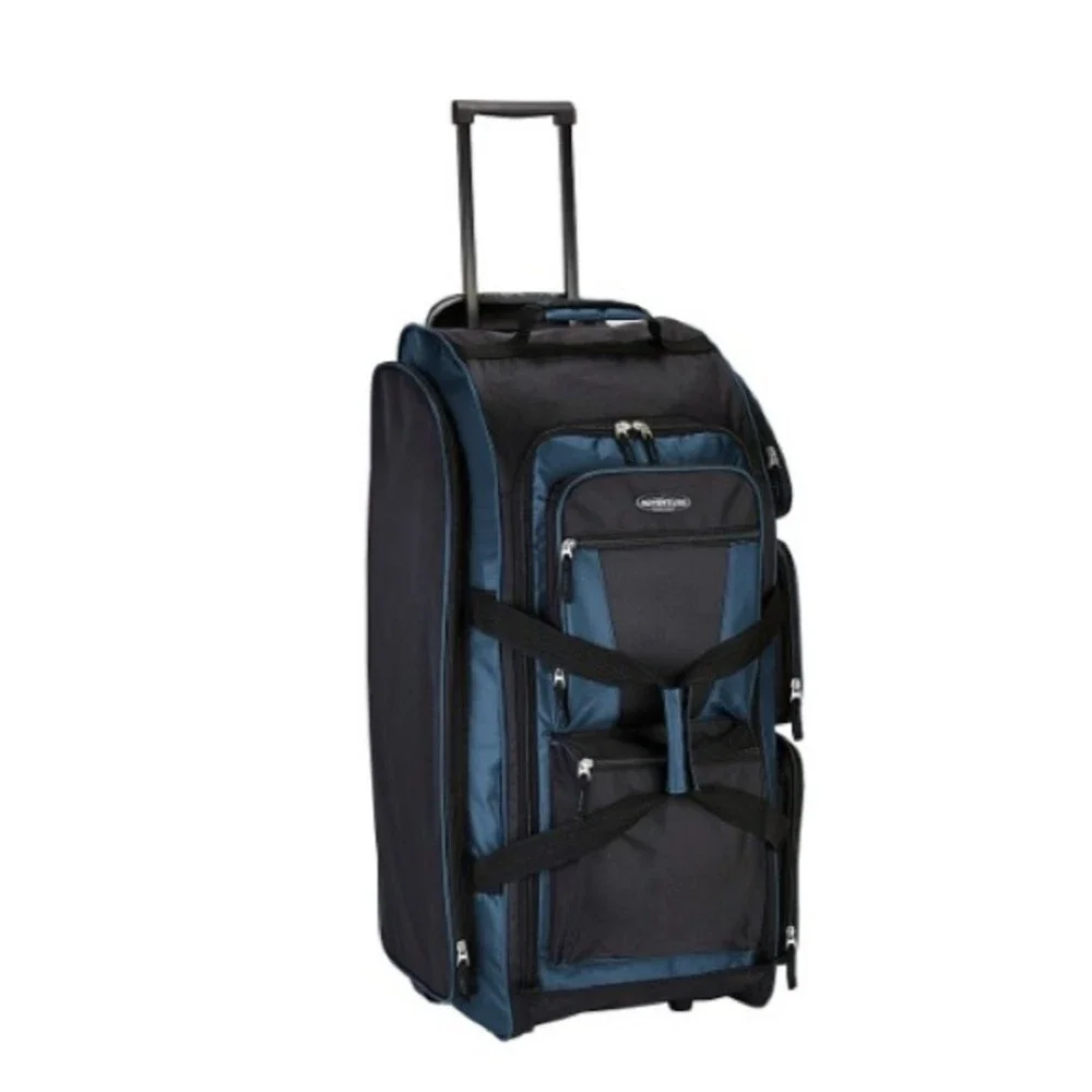 Travelers Club 30-inch Adventure Rolling Multi-Pocket Upright Luggage Duffel